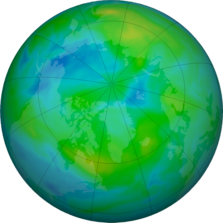 Arctic ozone map for 16 September 2018